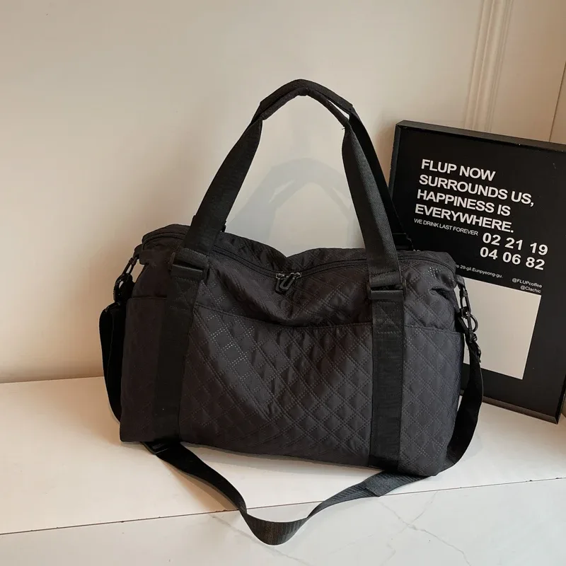 sac de voyage étanche en plein air de grande capacité, sac à main de bagage pour femmes, sac à bandoulière en nylon pour hommes, sac de sport, sacs à bandoulière