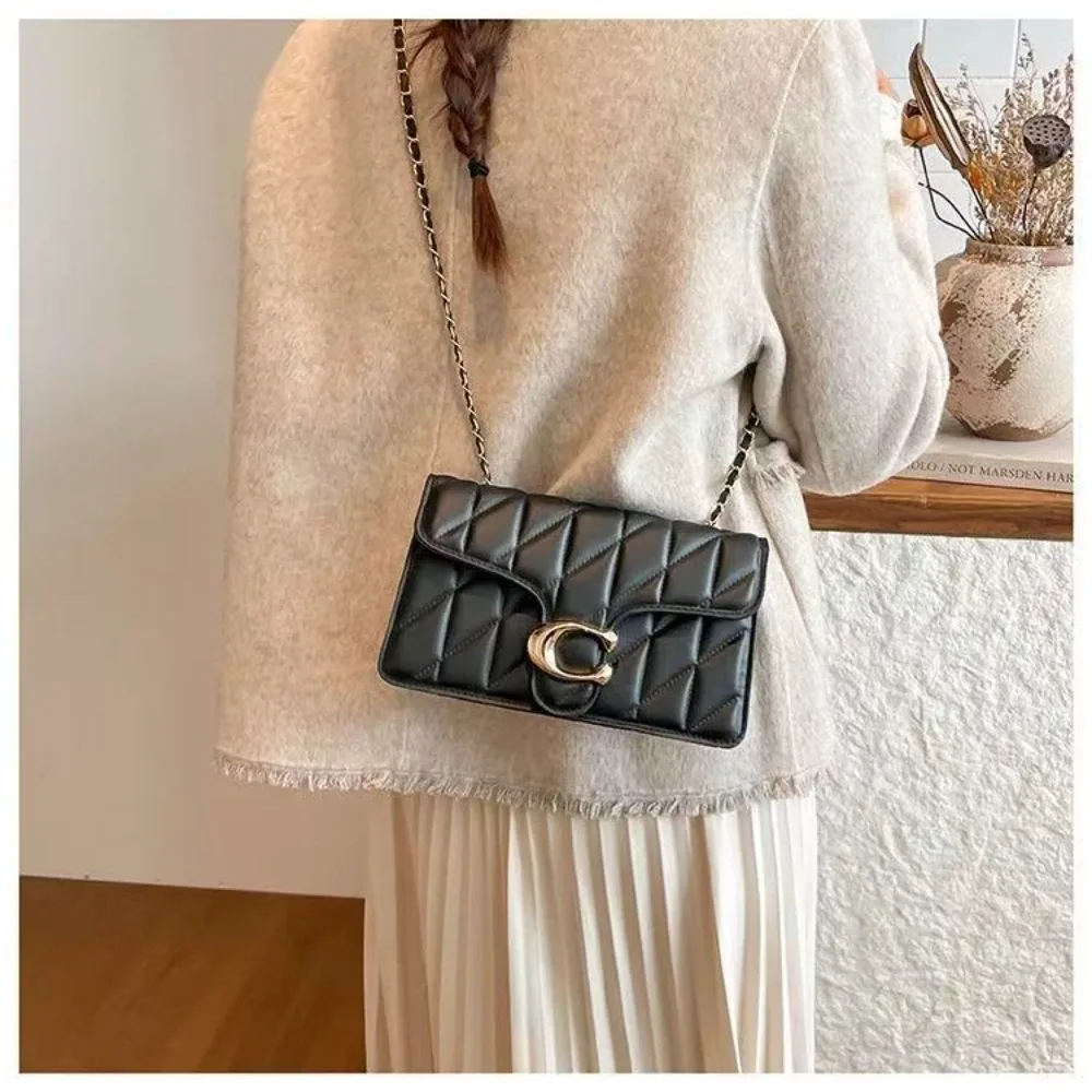 nouveau sac à bandoulière pour femme 2026, style européen, motif losanges, luxe léger