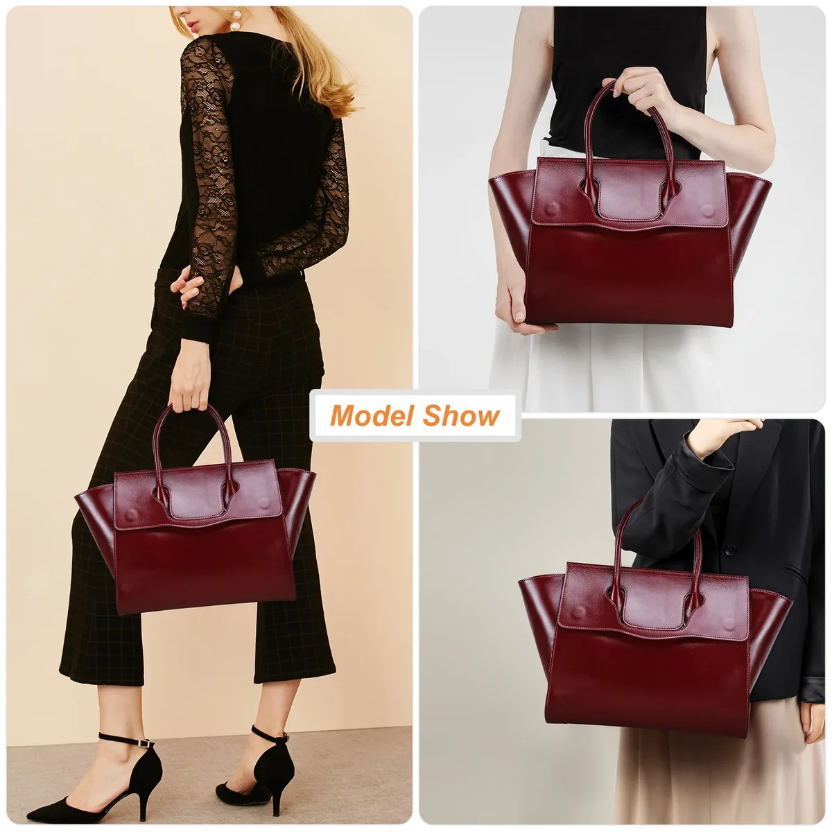 porte documents cuir vache bordeaux bright solid motif loquet poche limon 14 pouces voyage bureau