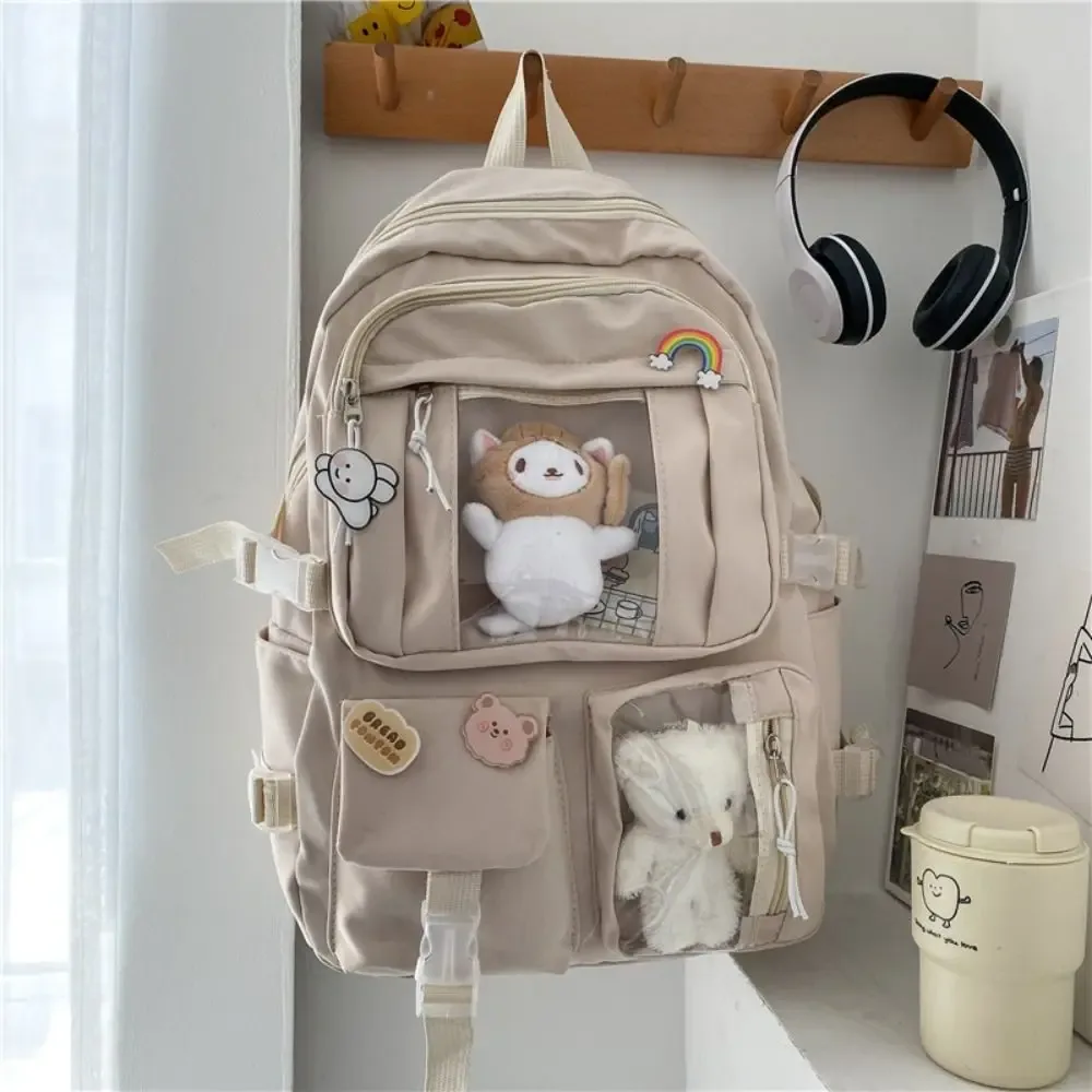 sac à dos scolaire imperméable de haute qualité en nylon, grande capacité, pour étudiants