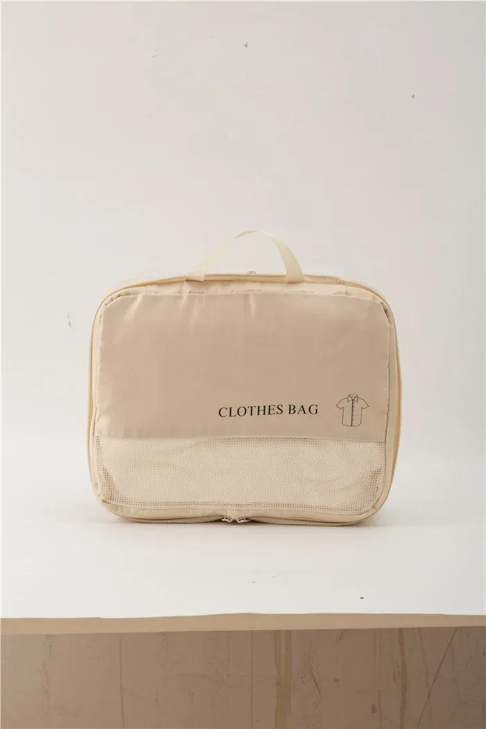 organisateur voyage polyester décontracté multicolore beige sac compression chaussures vêtements pajama vêtements pratique léger résistant humidité