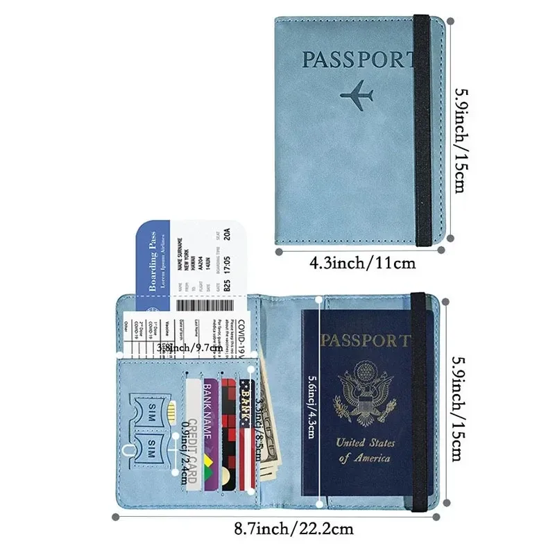 porte-passeport essentiel de voyage, nouveaux porte-livres pour passeport, accessoires de voyage/pochette pour passeport, étui portefeuille pour hommes/femmes