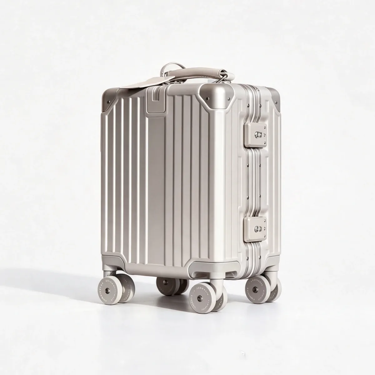 valise de voyage miniature à roulettes de 14 pouces, bagage cabine avec serrure tsa, cadre en aluminium, roues pivotantes, sac pour enfant