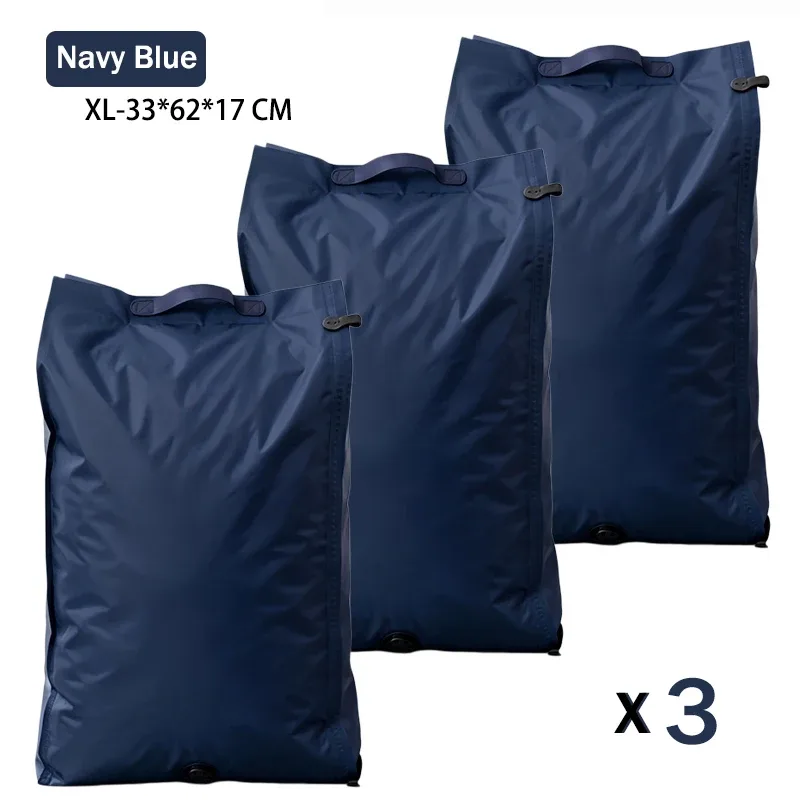 accessoires de voyage sacs sous vide compression organiseur de valise imperméable anti-poussière anti-humidité sans pompe économiseur d'espace sac à linge pour avion tissu oxford grande taille placard réutilisables