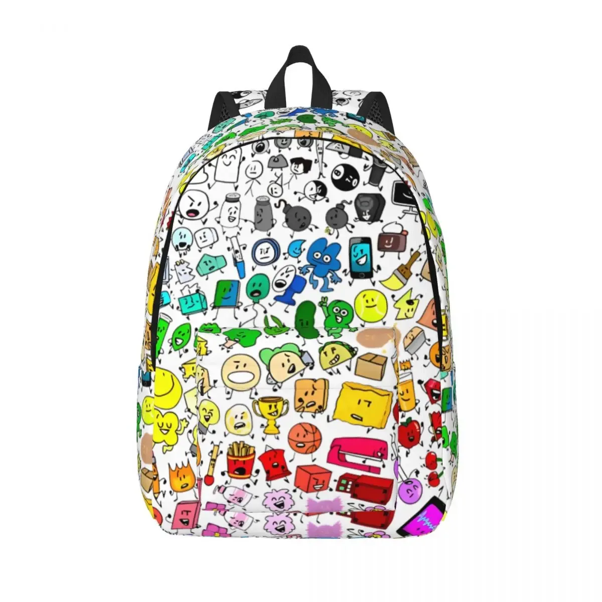 sac dos motif symboles couleurs multiréglage polyester toile poche intérieure fendue fermeture éclair ordinateur portable déplacement courte distance
