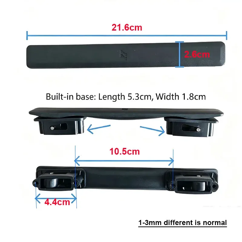 poignée de remplacement noire lojel de 21,5 cm pour valise crown cubo, réparation 1627