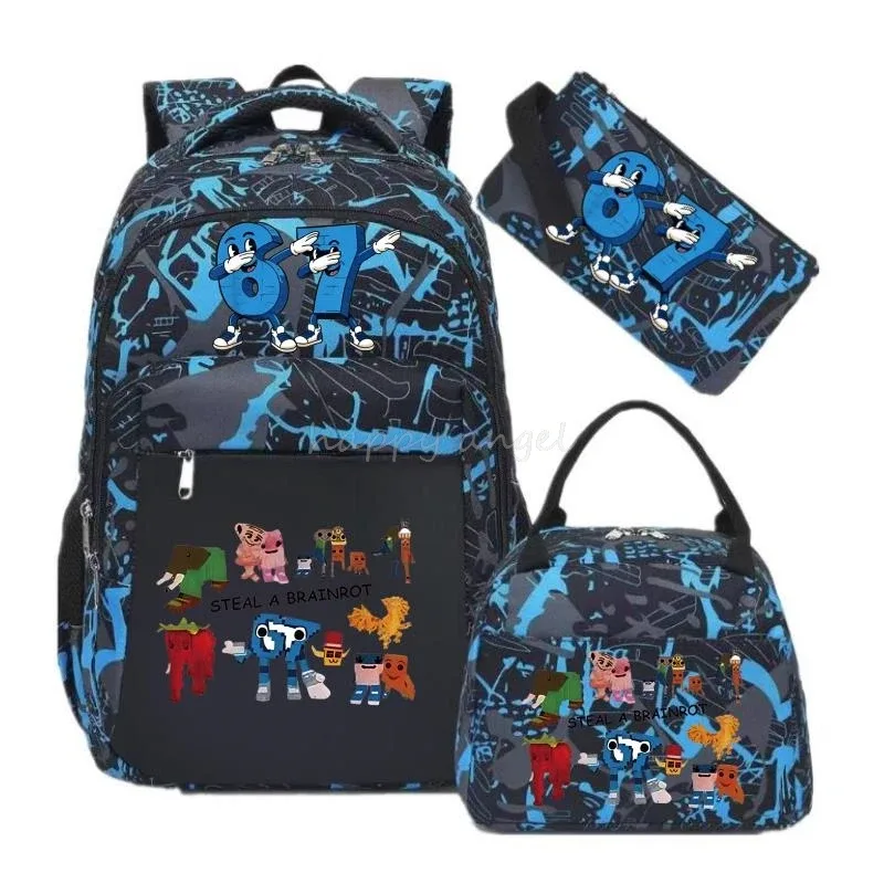 sac dos oxford université bleu motifs animaux pochette sac main ensemble voyage adolescents étudiants école confortable