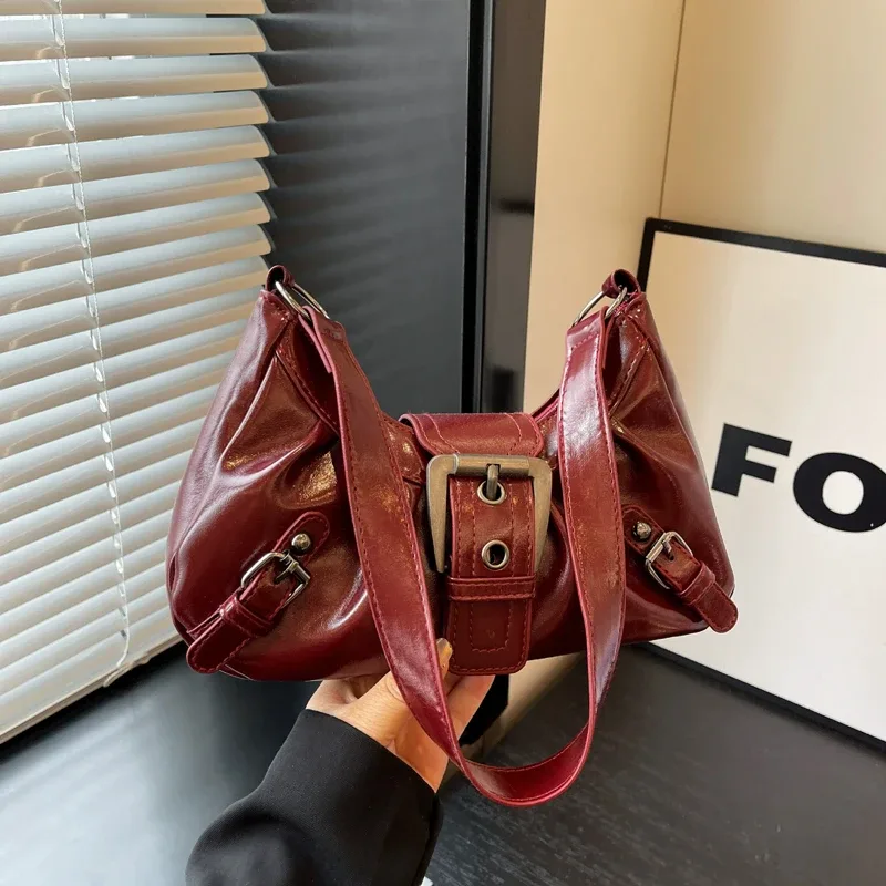 sac à bandoulière plissé rétro y2k pour femme, style maillard, sac sous le bras, pochette, sacs à main pour voyage, travail, shopping – vente chaude