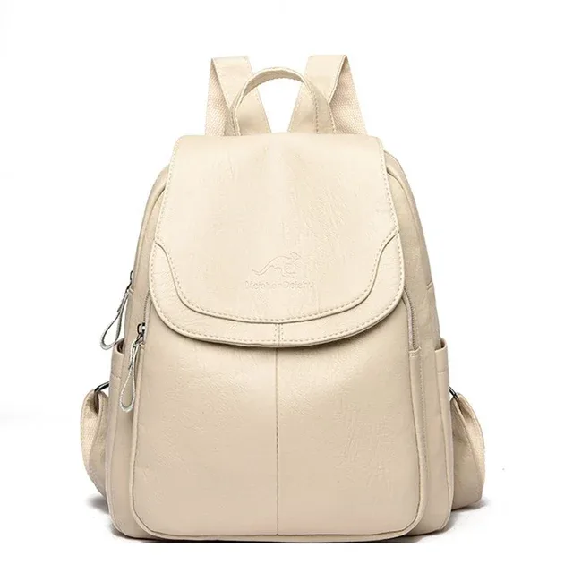 sac à dos en cuir de grande capacité pour femmes, sac d'école vintage de bonne qualité, sac à dos de voyage pour dames