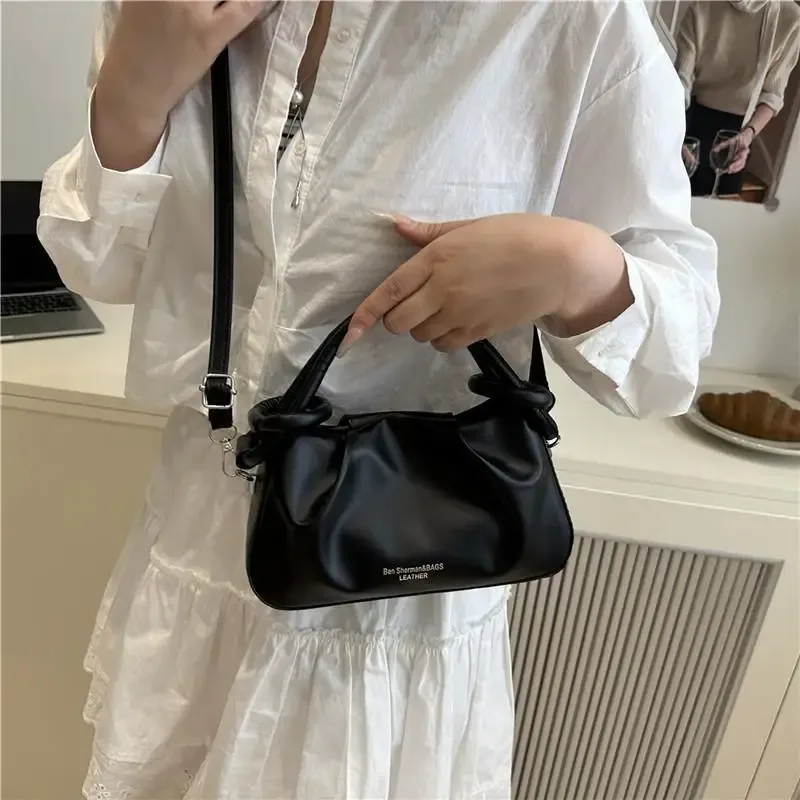 sac bandoulière tendance vert clair et blanc avec sangle amovible et poignées supérieures pour le shopping quotidien, les rendez-vous et les voyages