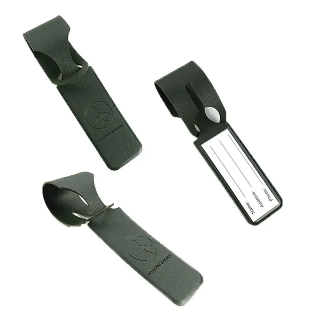 étiquette de valise pour enregistrement, étiquettes de bagages en cuir pu, accessoires de voyage, étiquette de valise pour avion, étiquette de bagage pour carte d'embarquement.