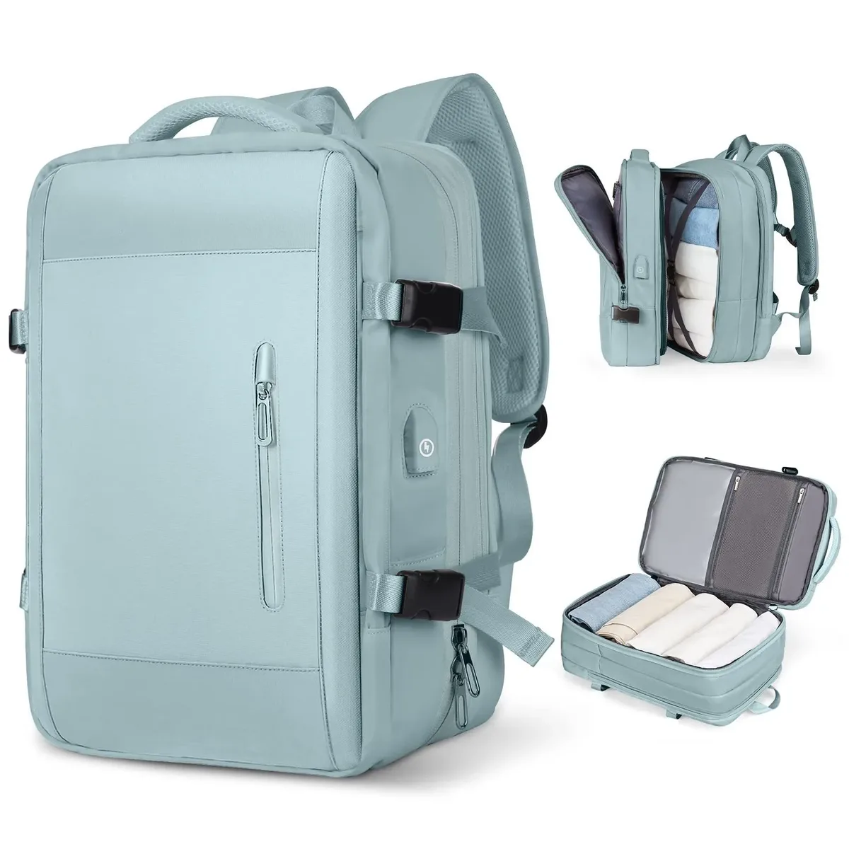 sacs à dos de charge multifonctionnels de grande capacité, sacs d'affaires, sac à dos de voyage extensible en avion, sac pour ordinateur portable, bagages, nouveau