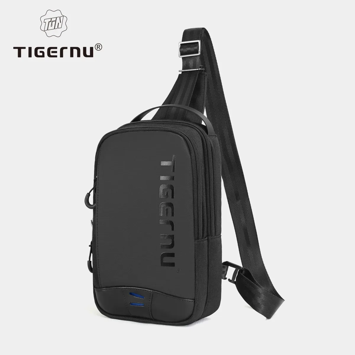 tigernu sac de poitrine pour hommes style cool hommes sac à bandoulière 9.7 pouces ipad sac décontracté mâle sac à bandoulière léger mini sacs