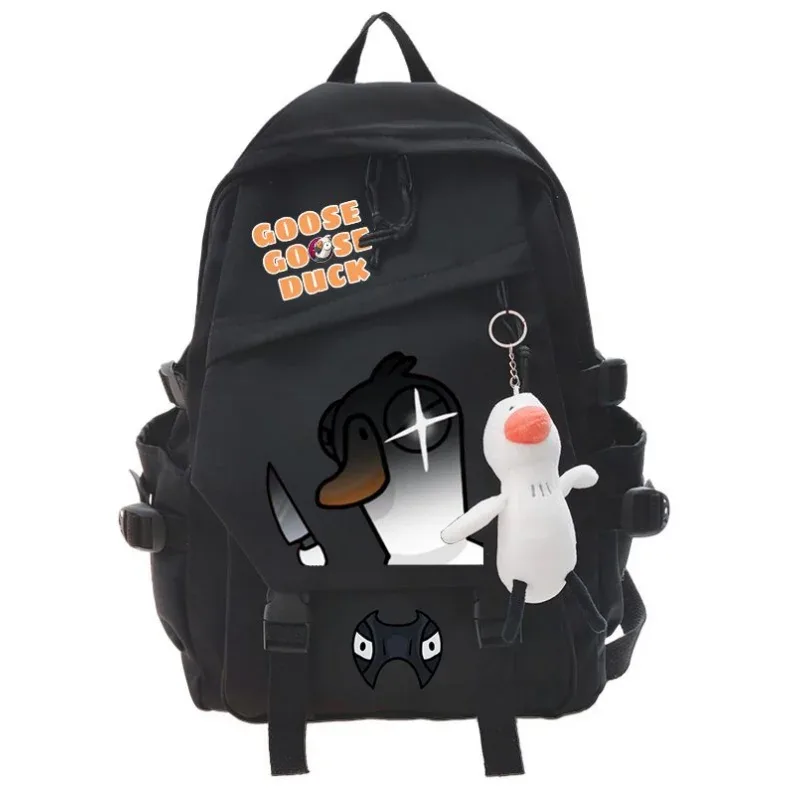 sac à dos de jeu de canard d'oie, sac d'école pour étudiants, sac à livres de dessin animé, sac à dos de voyage pour ordinateur portable, cadeaux d'extérieur pour garçons et filles