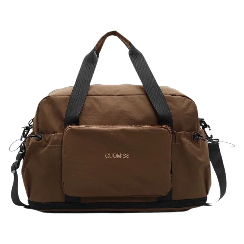 sac de voyage pliable à grande capacité pour les courts séjours, bagage d'affaires, sac de rangement à bandoulière, sac de sport en tissu oxford