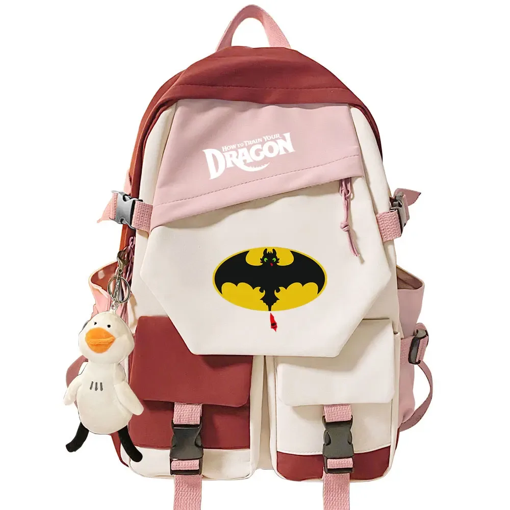 sac à dos pour filles et garçons « comment dresser son dragon », sac à dos pour l'école, sac à dos pour adolescents, femmes, voyage, ordinateur portable, sac à dos pour étudiants, mochila