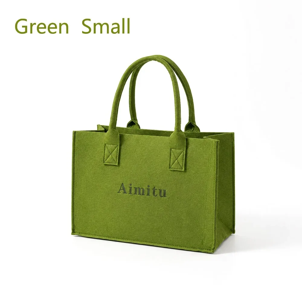 sac à bandoulière en feutre de grande capacité pour femmes, sacoche de voyage de couleur unie, sac à main simple s/m/l, nouvelle collection, 1 pièce