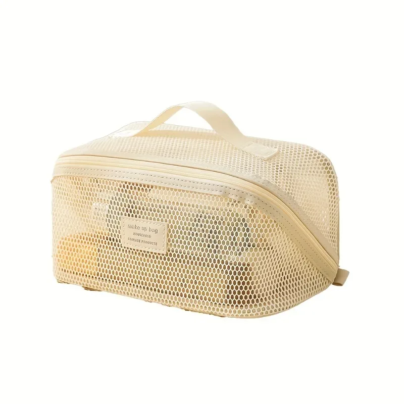 organisateur de maquillage trousse de toilette féminine sac trousse de maquillage pochette de rangement boîte de luxe pour dame, sac à cosmétiques, sac de rangement pour voyage zip