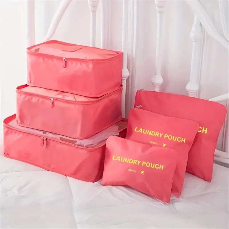 organisateur voyage nylon fleur rose gris rouge kaki vert violet marron orange noir beige transparence pratique elégant compression vêtement cosmétique toilette