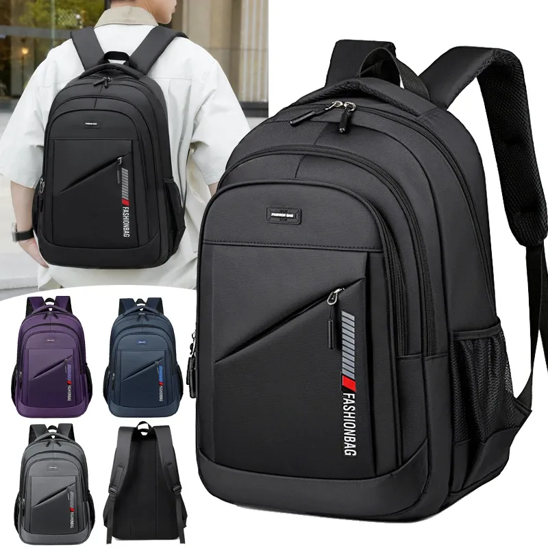sac à dos grande capacité pour homme, sacoche tendance pour ordinateur portable, idéal pour les voyages et les affaires, équipé d'une fermeture éclair sécurisée et