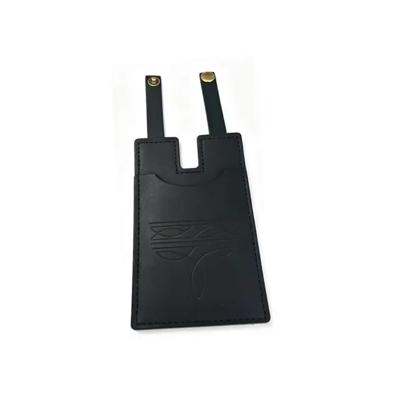 étiquettes de bagages en cuir pu, design gaufré, fermeture à pression robuste, parfaites pour les valises de voyage, porte-identité, plusieurs options de couleurs