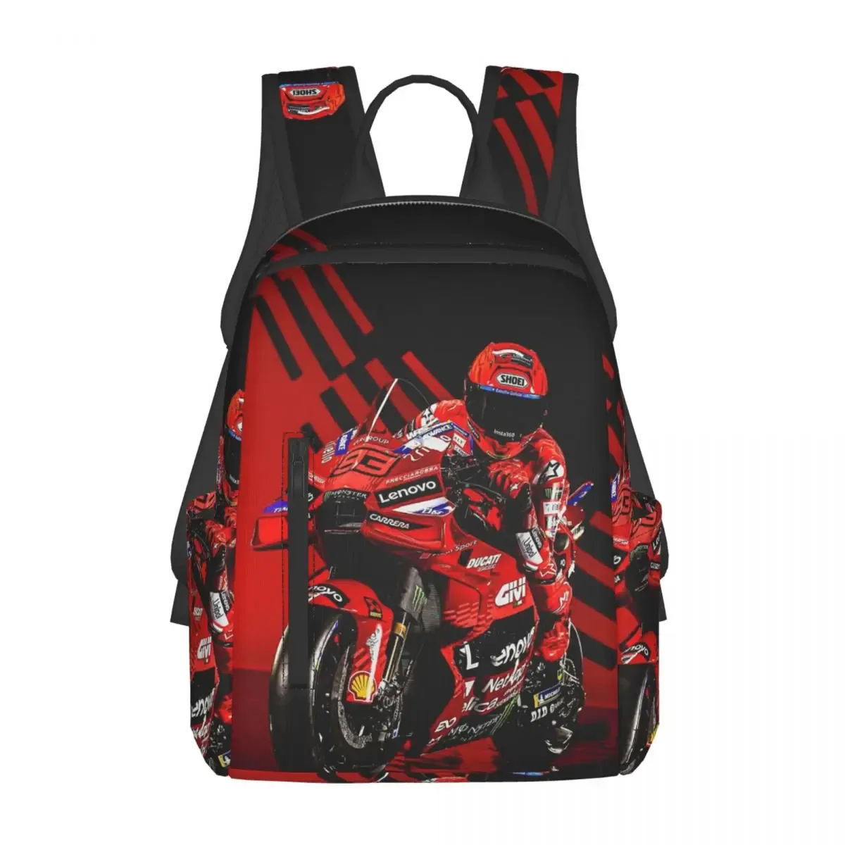 sac à dos de course de moto marqueze, sac à livres pour étudiants garçons et filles, sac d'école pour enfants, sacs à bandoulière pour ordinateur portable pour hommes et femmes