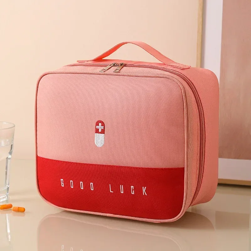 kit de médicaments médicaux, sac de rangement de santé multifonctionnel en couches, pochette de rangement pour femmes, pochette de maquillage de voyage, sac à cosmétiques