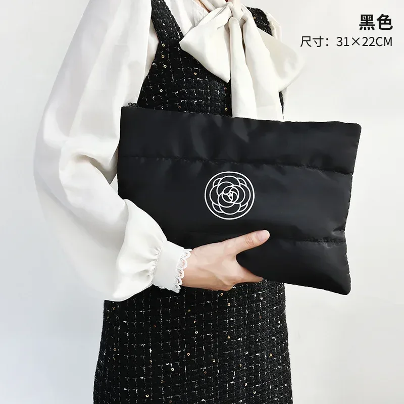 trousse de maquillage de toilette remplie de coton pour femmes, organisateur de maquillage de grande capacité, sacs de rangement de cosmétiques portables, sac de lavage de voyage