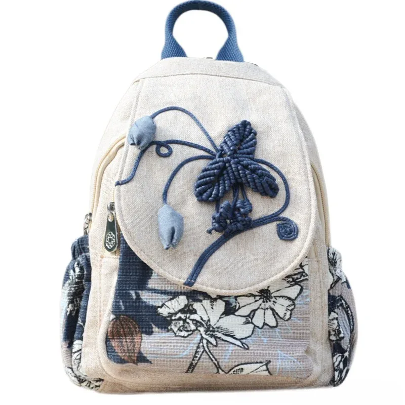 sac à dos brodé artistique pour femmes, design ultra léger pour un transport sans effort, sacs à bandoulière élégants, sac à dos compact