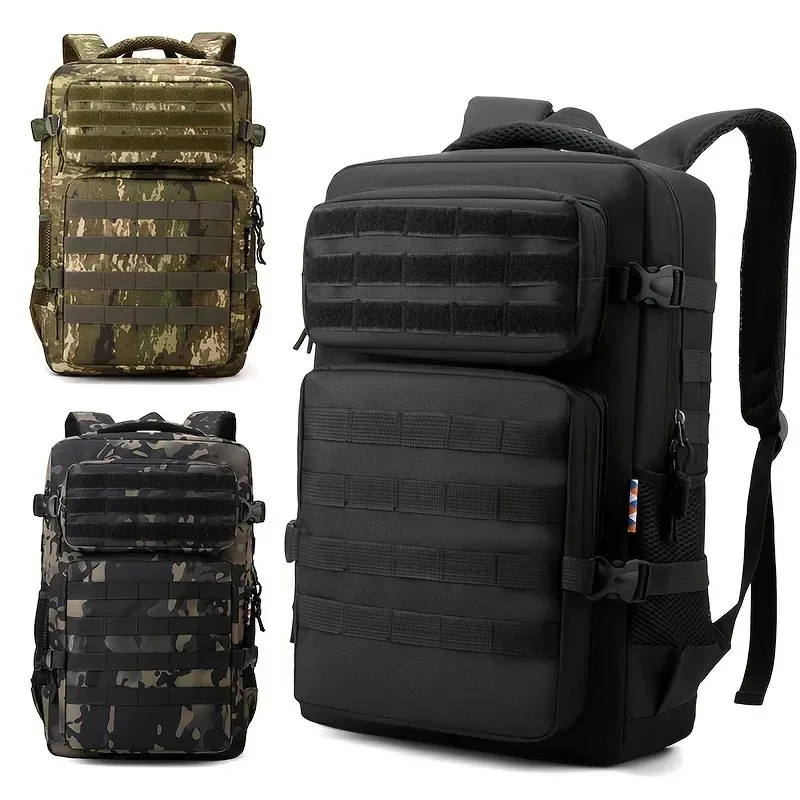 sacs à dos tactiques sac à dos de camouflage pour hommes, sac à dos de randonnée et de camping, sac à dos de sports de plein air multicouche de grande capacité