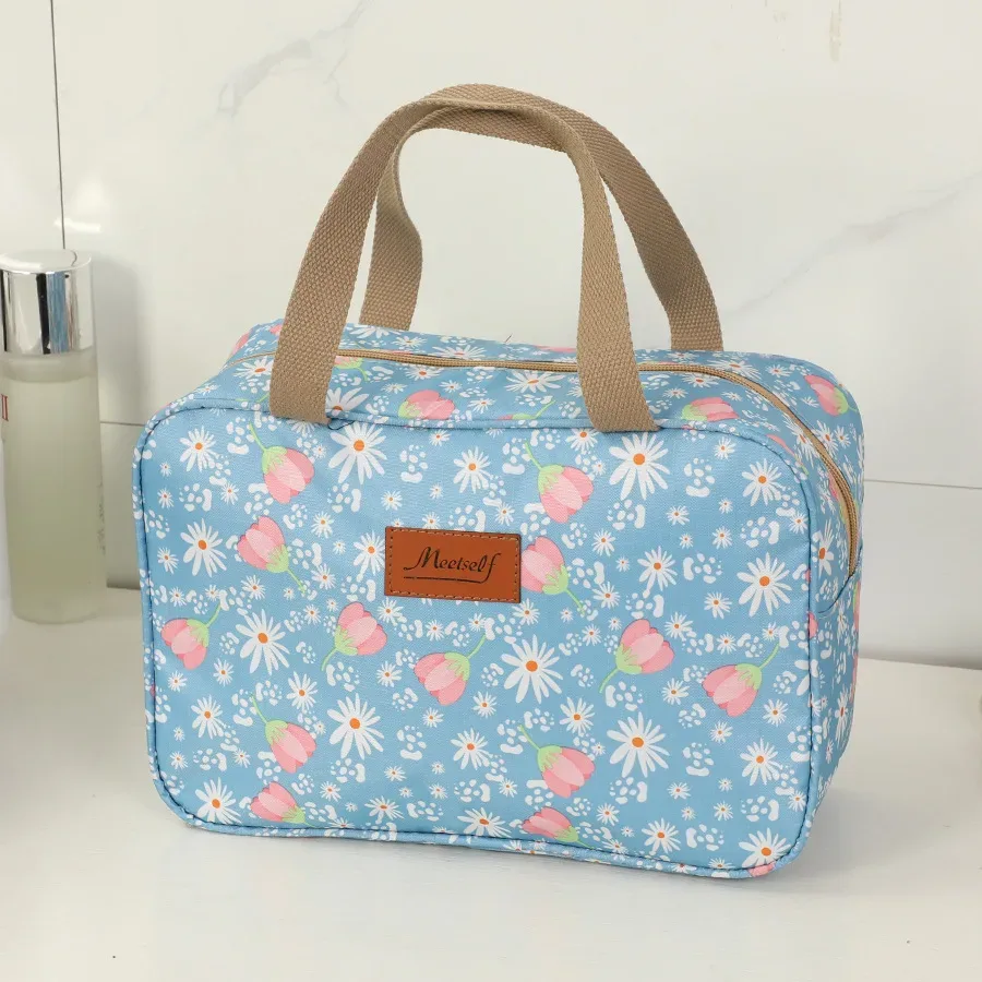 grande trousse de toilette portable de grande capacité, étanche, pour le voyage et les activités de plein air, pour articles de toilette et de douche