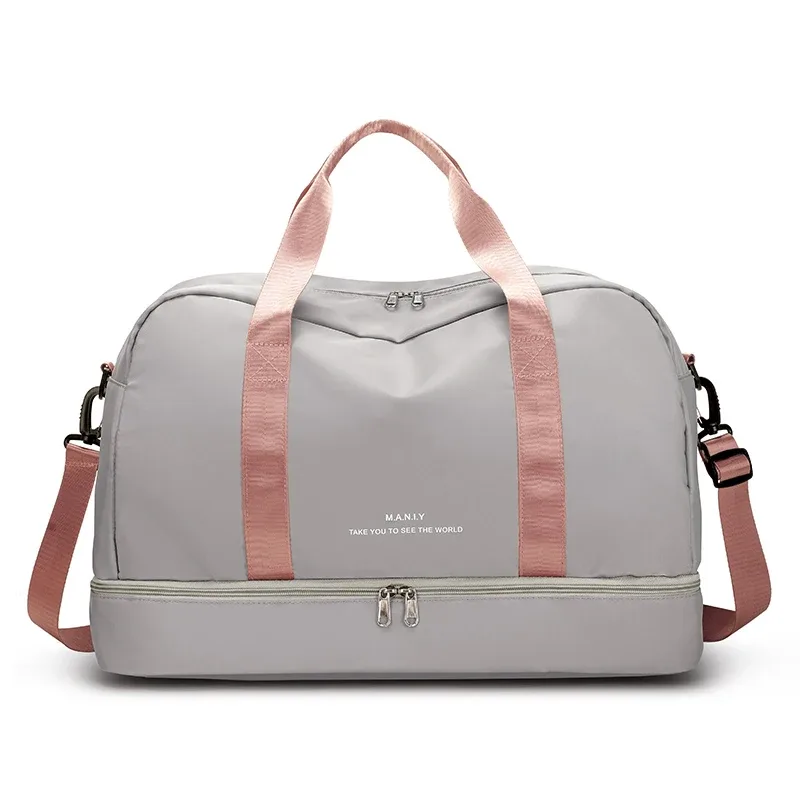 sac de voyage extensible pour femmes, sac à main de sport, sac de fitness, grande capacité, sac de nuit pour week-end à une épaule