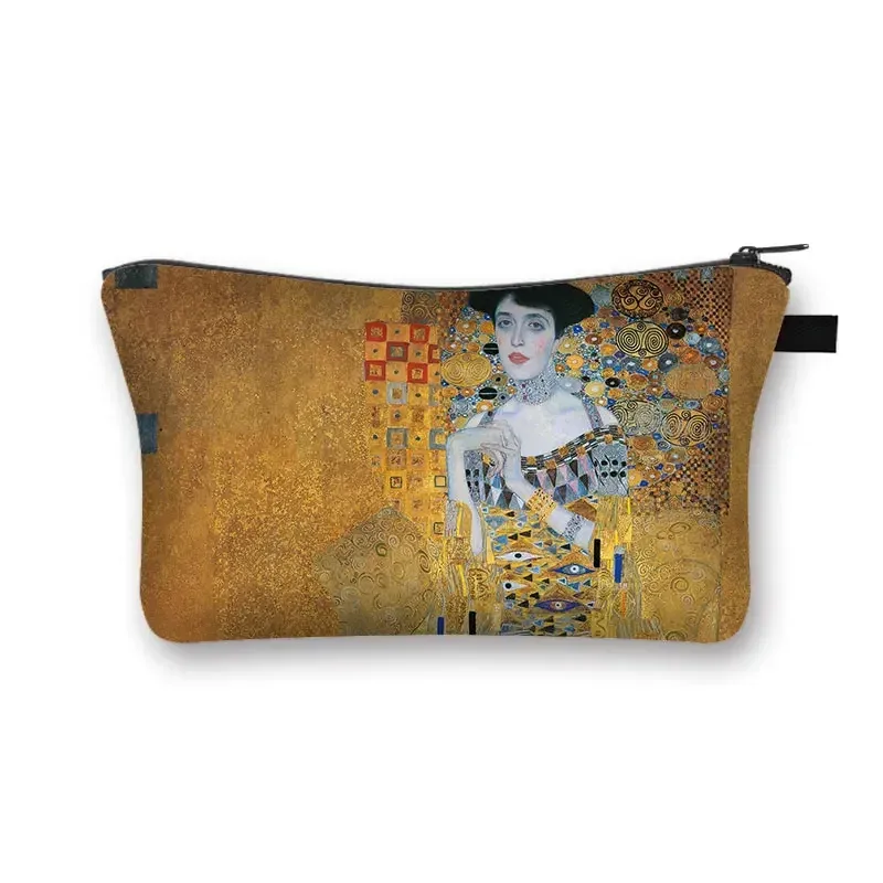starry night / kiss / waterlily – trousse à cosmétiques pour femmes, trousse de maquillage van gogh / gustav klimt / monet