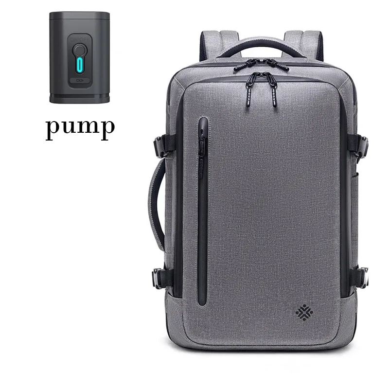sac à dos de voyage pour homme, sac à dos de compression sous vide, sac à dos pour ordinateur portable 16 pouces, sac à dos imperméable pour l'école, la randonnée en plein air, pour pompes