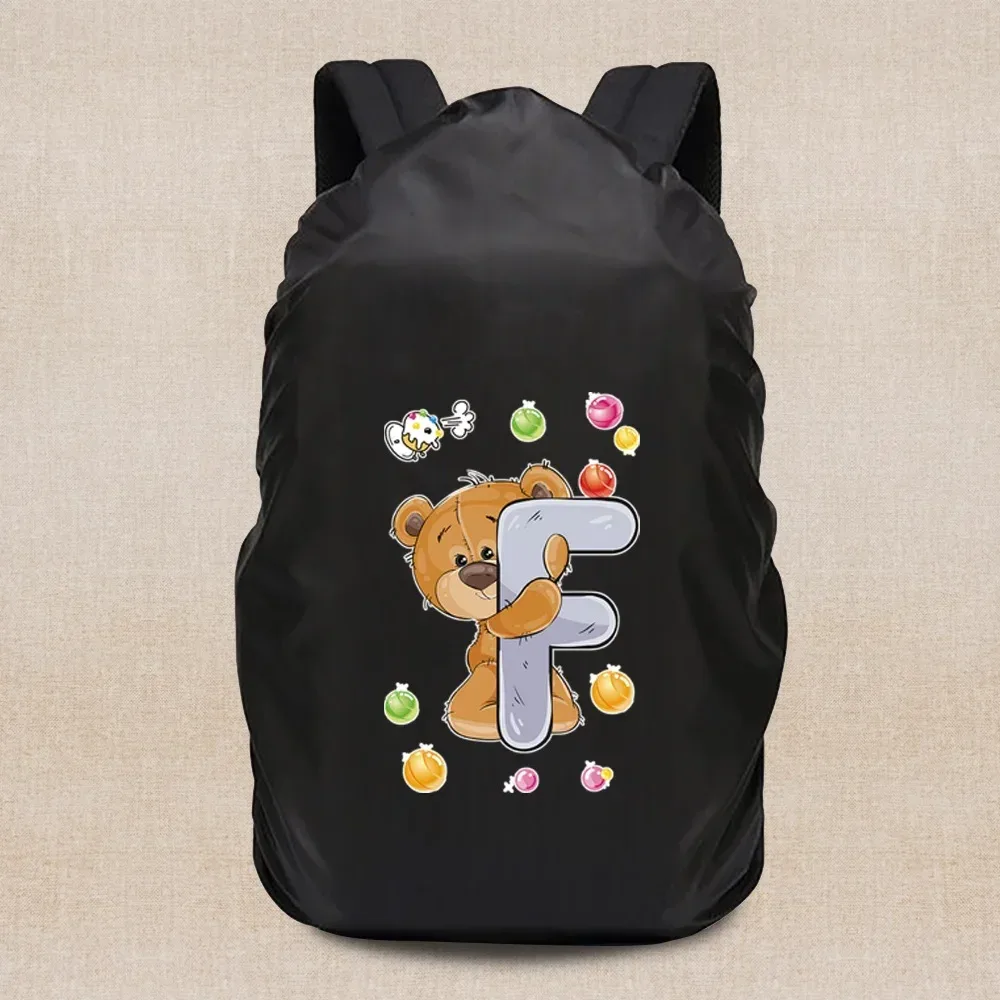 housse de pluie portable légère, housse de voyage série ours 20-70l, sac à dos de camping, étanche à la poussière, accessoires de voyage