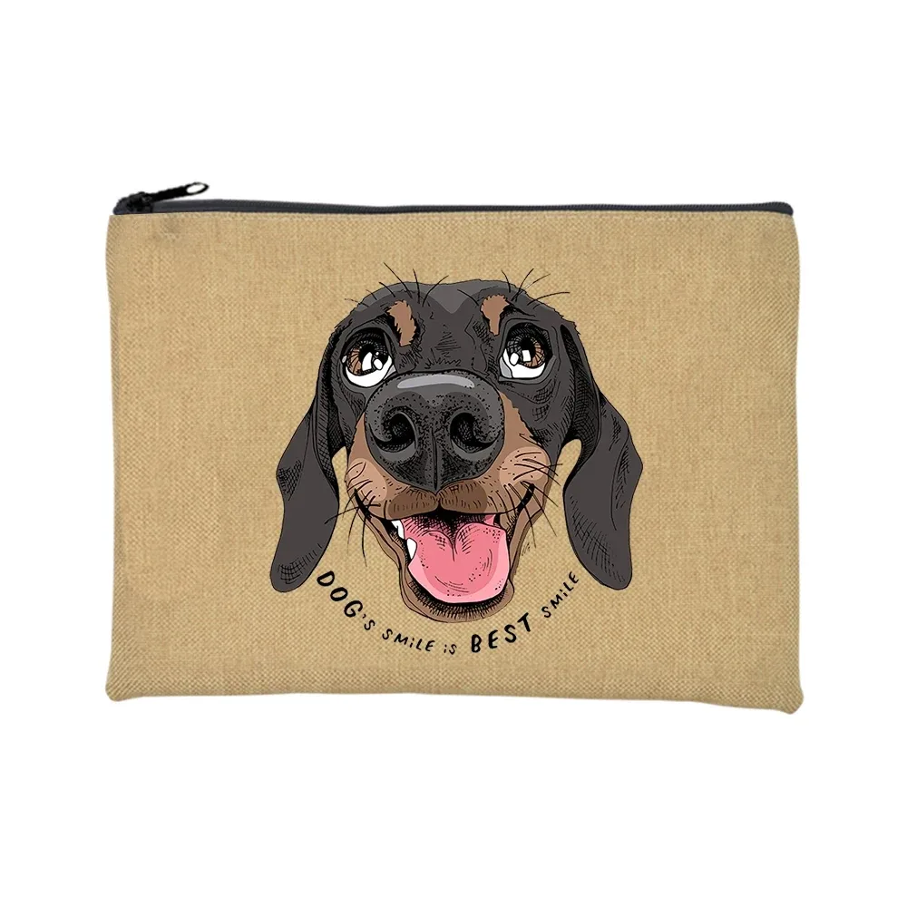 trousse de toilette voyage pochette maquillage jambes courtes mais grande attitude teckel chien imprimer trousse de maquillage voyage organisateur de toilette sacs à cosmétiques pour femmes pochette à fermeture éclair