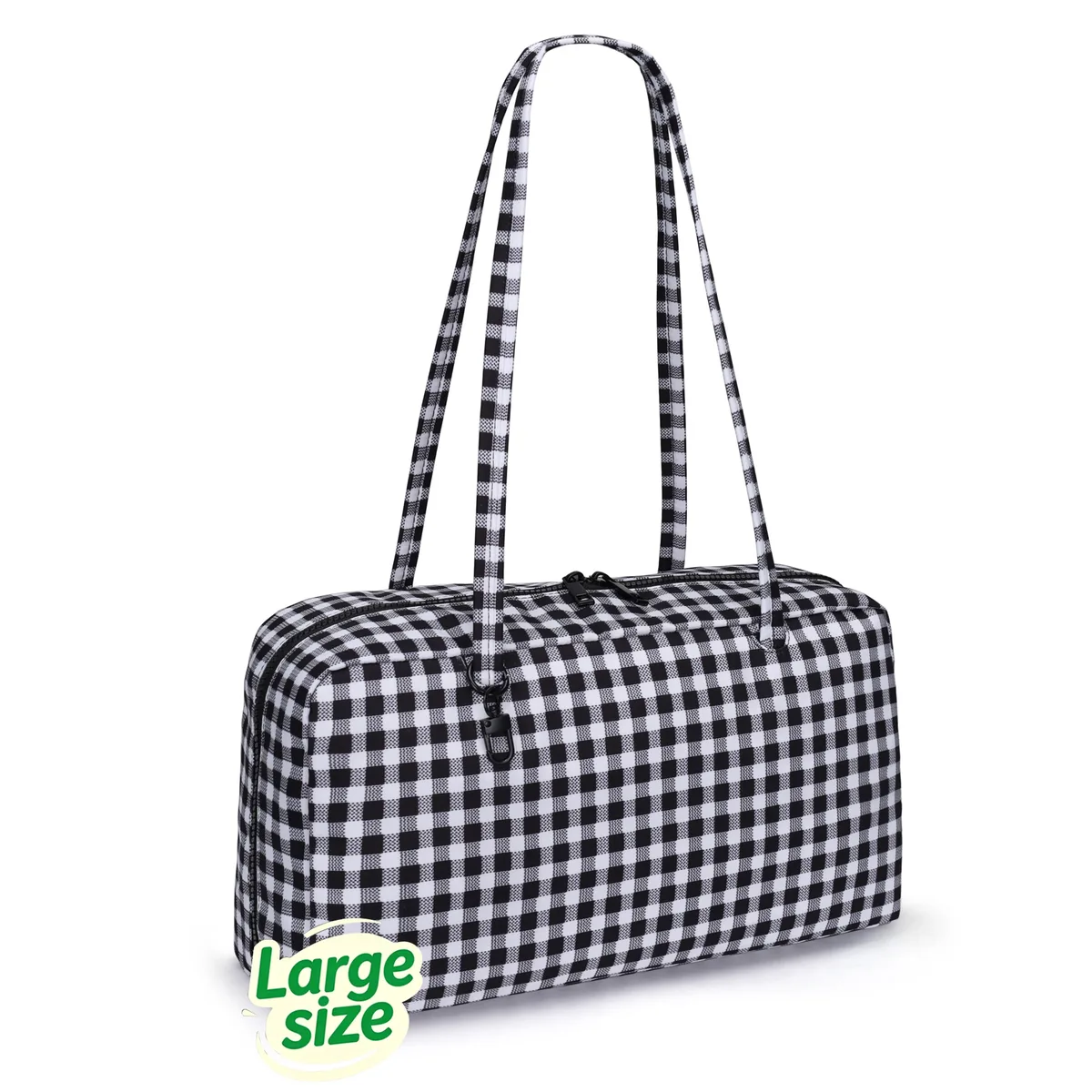 sac fourre-tout en nylon, sac à bandoulière pour femme avec clip porte-clés, sac à main léger à fermeture éclair, idéal pour le travail quotidien, les voyages, la gym, cadeau pour maman