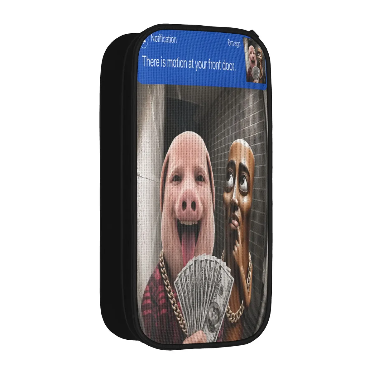 tung sahur neegy meme doorbell john pork halloween trousse à crayons esthétique pour garçons et filles, personnalisable diy pour l'école