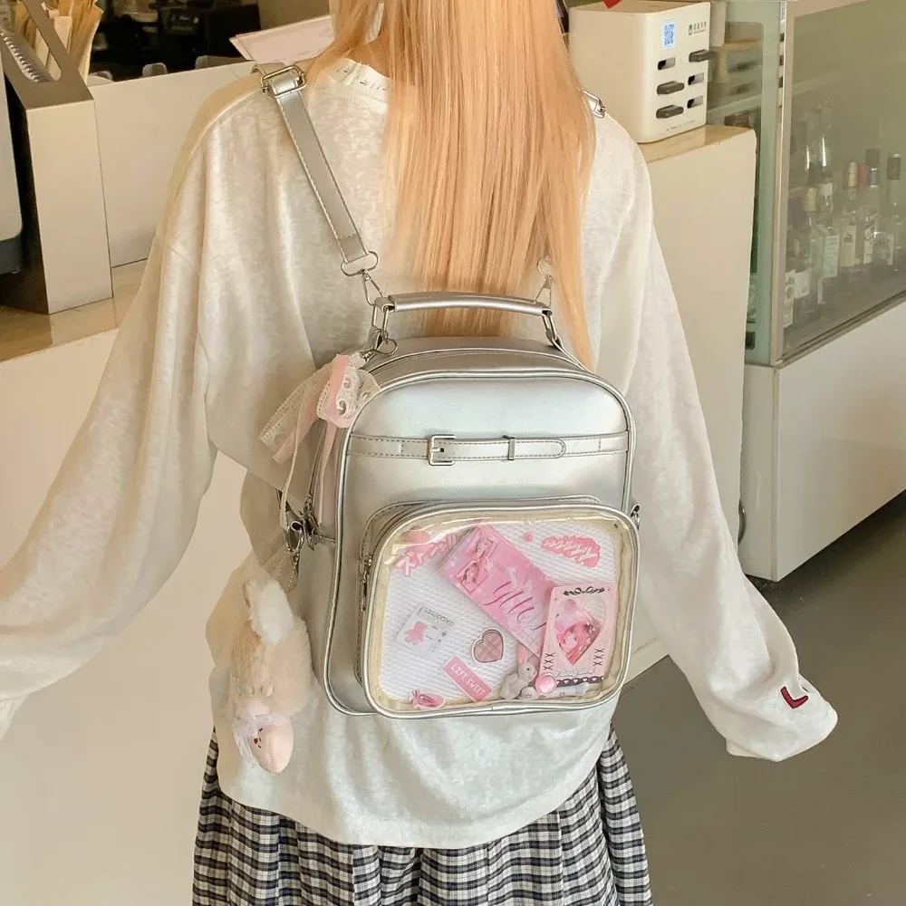 nouveau sac à dos décontracté pour femme, style preppy, sac à bandoulière unique, design original niche, sac ulzzang ita pour fille 2026