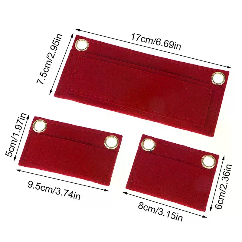 1 pièce : doublure de sac en feutre pour cartes, compartiment interne pour sac bandoulière modifié, organisateur de sac, accessoires