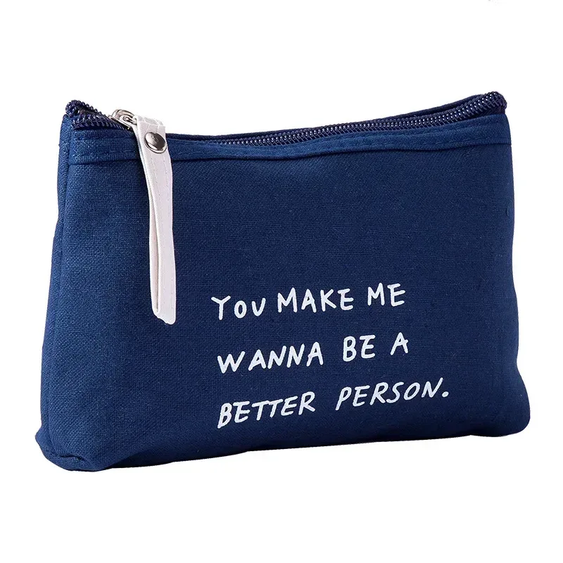sac à cosmétiques en toile souple imprimé à pois pour femmes, mignon, organisateur de produits de toilette, sacs de maquillage portables, étui de rangement de voyage