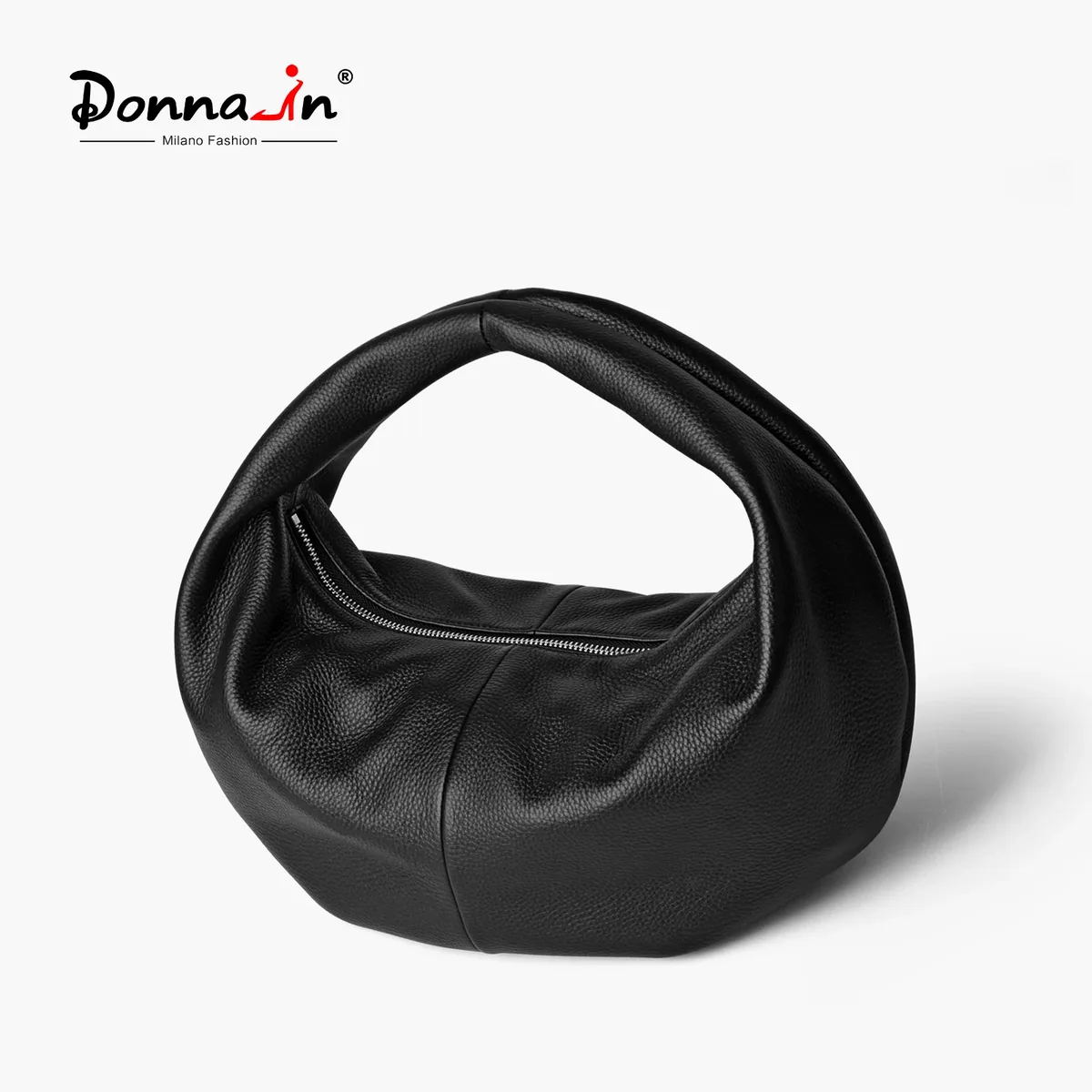 sac fourre-tout donnain en cuir souple, véritable daim, pour femme, grand format, en cuir de vachette, avec poignée supérieure, noir, polyvalent, tendance, pour le quotidien