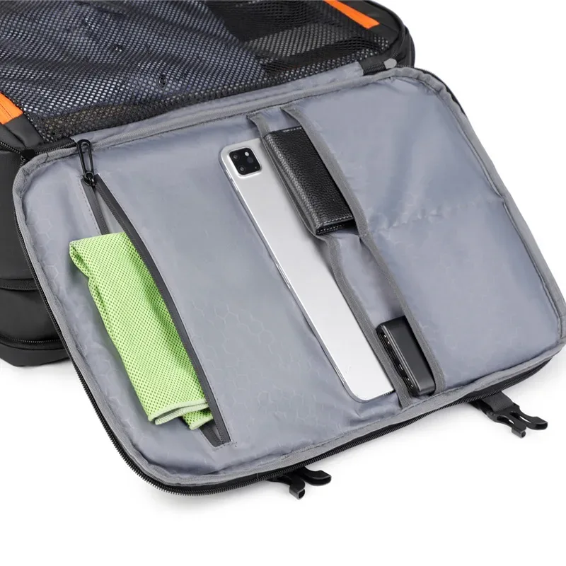 sac à dos décontracté pour affaires 40l, sacoche pour ordinateur, grande capacité, résistant à l'eau, sac à dos de voyage extensible avec port de charge usb