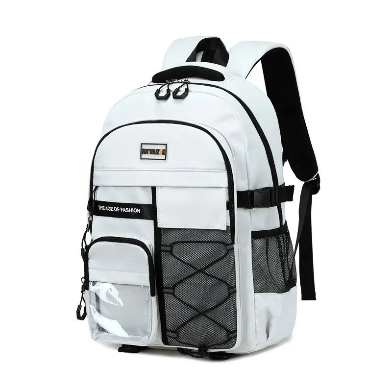 mode hommes sac à dos collégiens sac d'école sport loisirs deux sacs à bandoulière grande capacité étanche voyage sac à dos