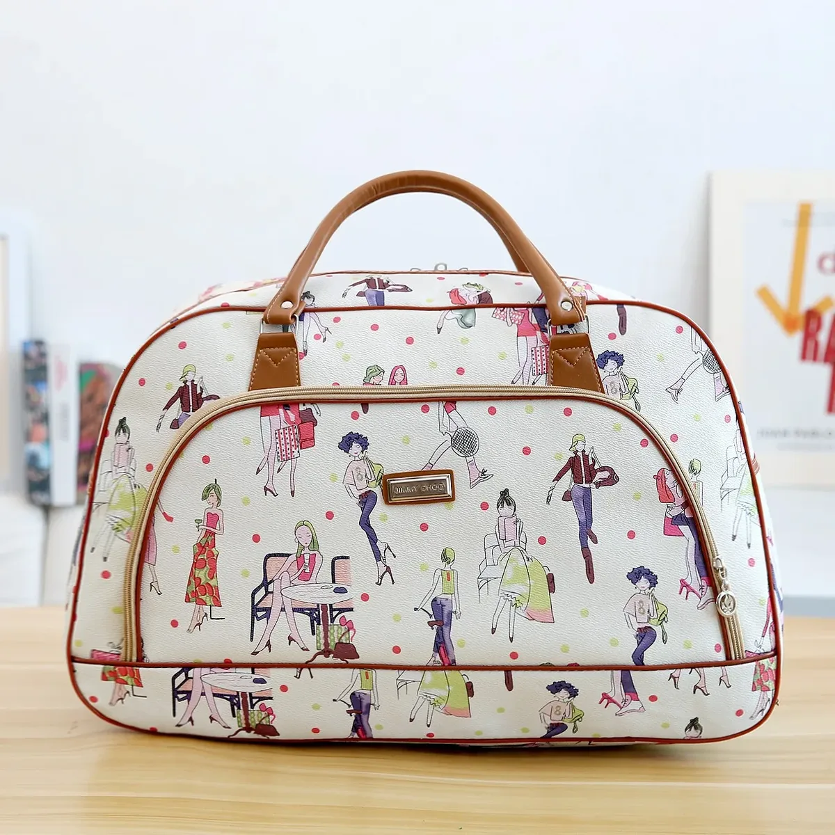 sacs fourre-tout de voyage en cuir pu pour femmes, sac à bagages de grande capacité, sac de sport étanche, sac de voyage décontracté pour week-end, organisateur