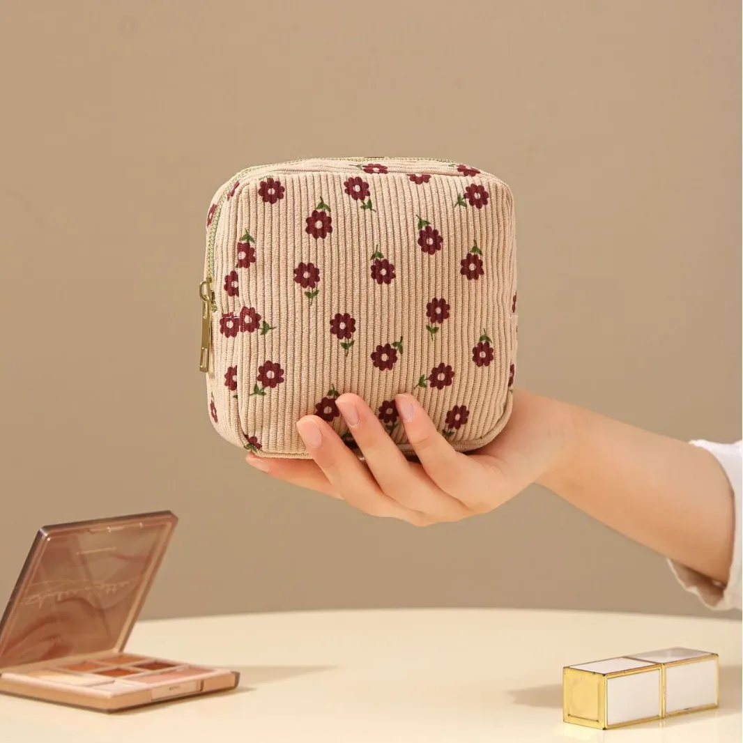 pochette de rangement mini pour maquillage et cosmétiques, étui pour rouges à lèvres et serviettes hygiéniques, sacs de voyage organisateurs pour femmes, petite pochette 2026