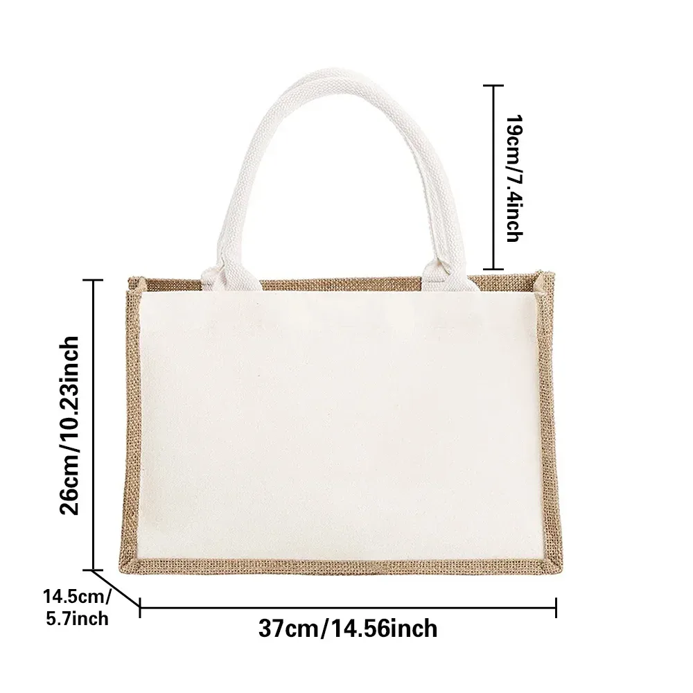 sac fourre-tout en jute, sac de shopping, sacs à main vintage, sacs de plage d'été portables, poignée réutilisable, sacs d'épicerie, plusieurs styles