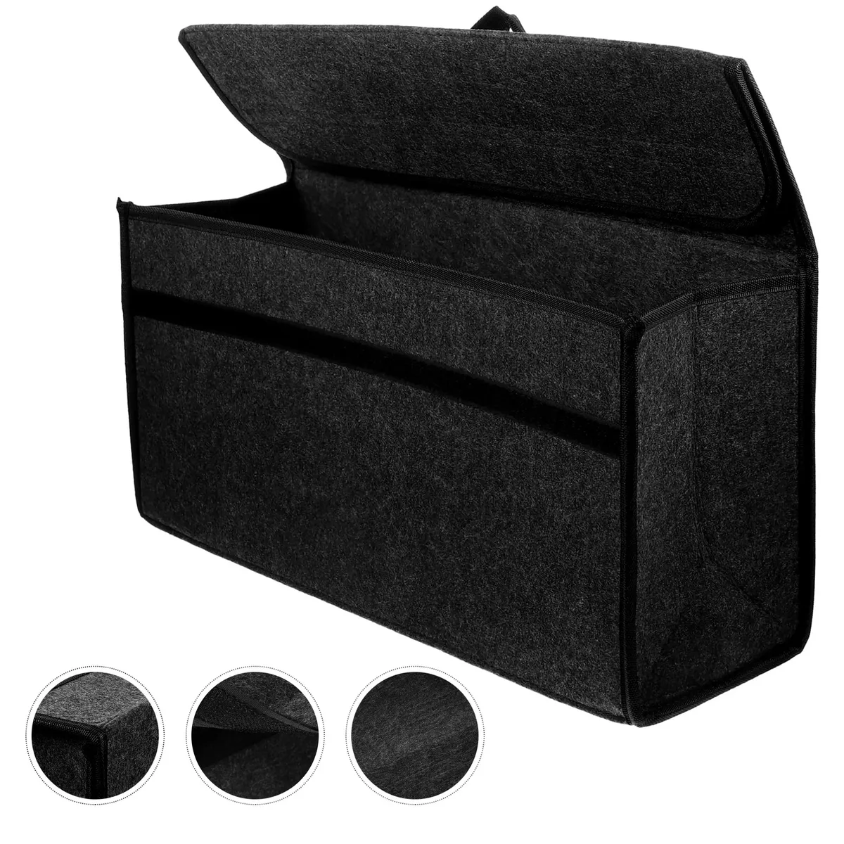 Sac de Rangement Antidérapant pour Coffre de Voiture, Grande Boîte en Feutre, Accessoire