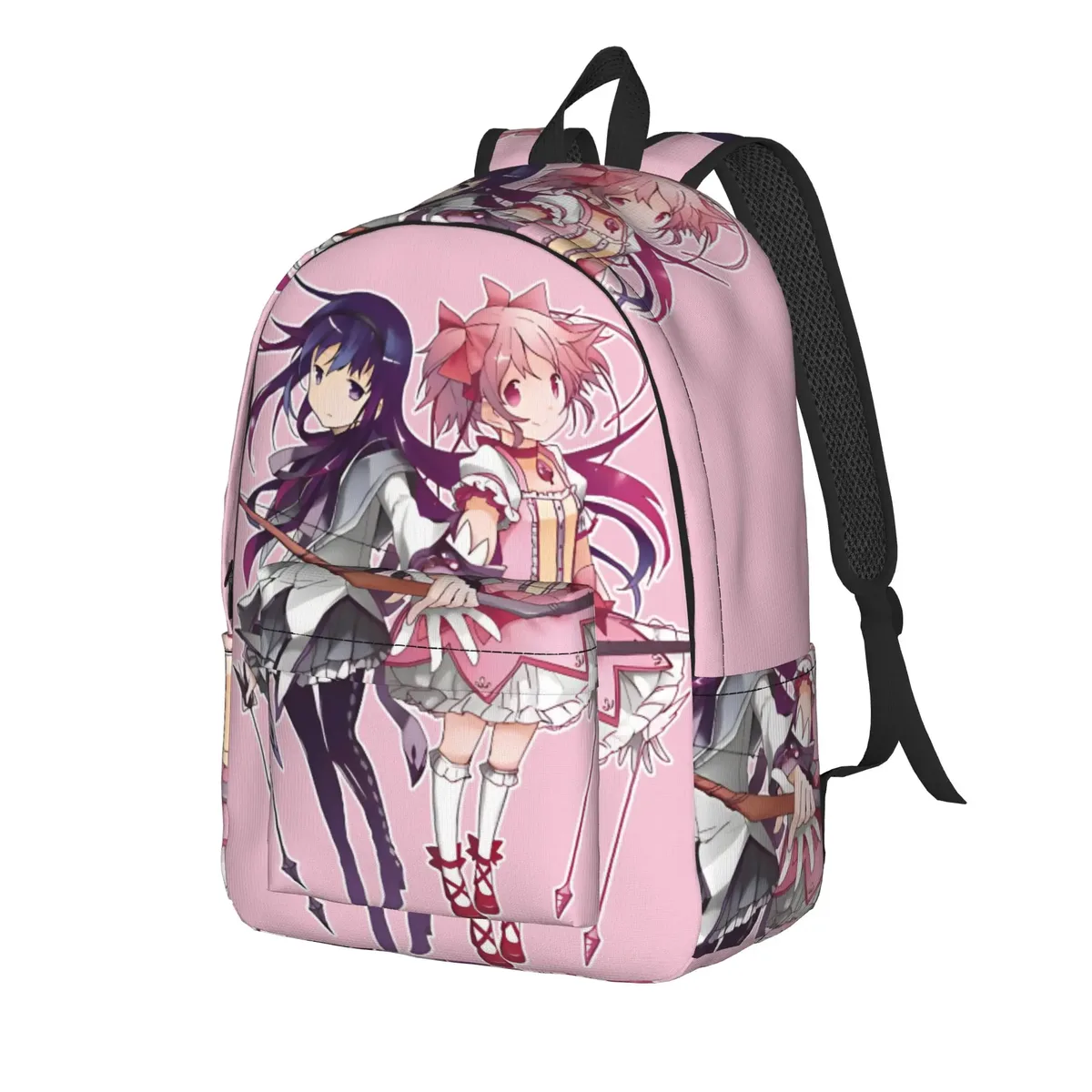 sac à dos homura puella magi madoka magica anime pour étudiants, randonnée, voyage, kyubey, pour hommes et femmes, sacs en toile pour ordinateur portable