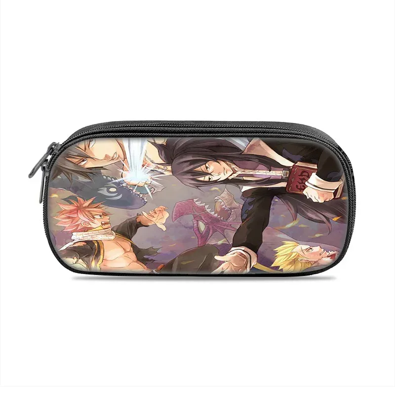 fairy tail – trousse à stylos imprimée de dessins animés, pour étudiants, garçons et filles, nouvelle collection légère, petite, grande capacité, polyvalente